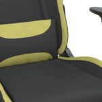 Chaise de jeu avec repose-pied Noir et vert clair – Image 7
