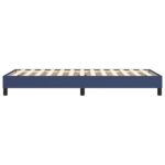 Cadre de lit sans matelas bleu 80x200 cm tissu – Image 4