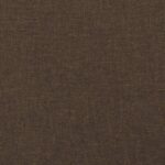 Cadre de lit sans matelas marron foncé 90x200 cm tissu – Image 6