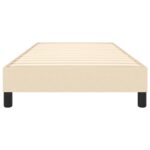 Cadre de lit sans matelas crème 90x200 cm tissu – Image 3