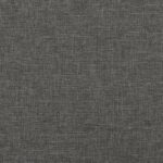 Cadre de lit sans matelas gris foncé 100x200 cm tissu – Image 6