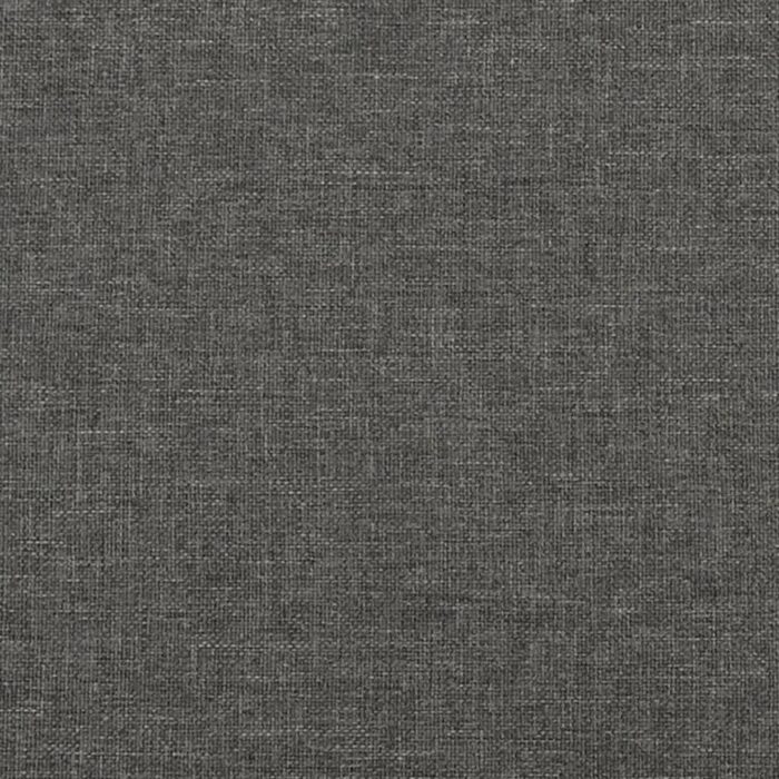 Cadre de lit sans matelas gris foncé 100x200 cm tissu – Image 6