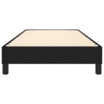 Cadre de lit sans matelas noir 100x200 cm tissu – Image 3