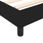 Cadre de lit sans matelas noir 100x200 cm tissu – Image 5