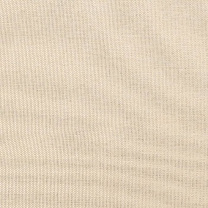 Cadre de lit sans matelas crème 100x200 cm tissu – Image 6
