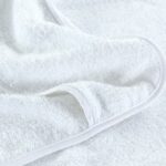 Serviettes de plage 6 pcs blanc 60x135 cm tissu 400 GSM – Image 4