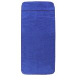 Serviettes de plage 4 pcs bleu royal 60x135 cm tissu 400 GSM – Image 2