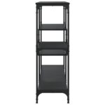 Table console noir 103x32x95 cm bois d'ingénierie – Image 3