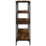 Table console chêne fumé 103x32x95 cm bois d'ingénierie – Image 3