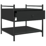 Table basse noir 50x50x50 cm bois d'ingénierie – Image 3