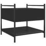 Table basse noir 50x50x50 cm bois d'ingénierie – Image 6