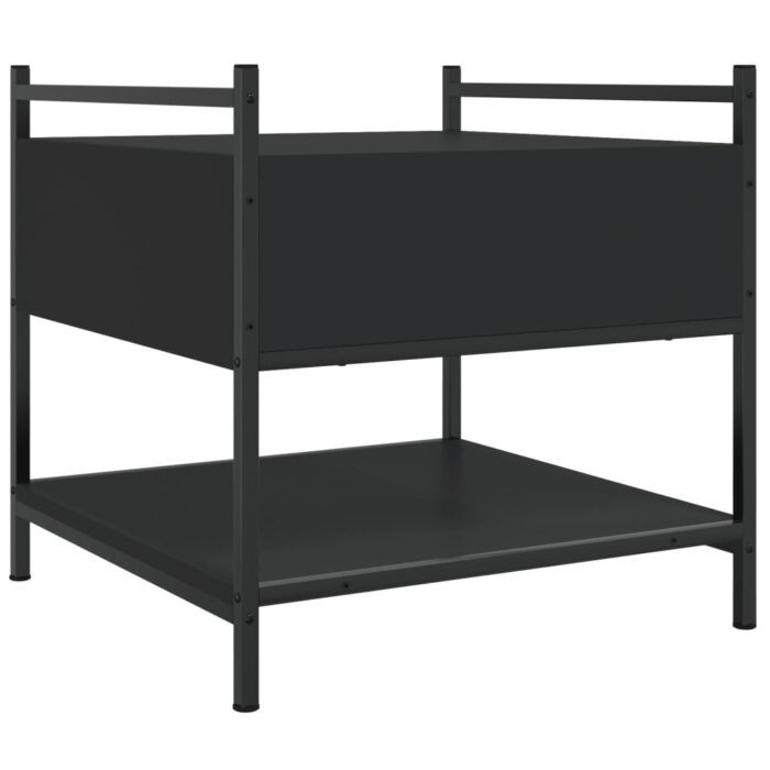 Table basse noir 50x50x50 cm bois d'ingénierie – Image 6