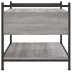 Table basse sonoma gris 50x50x50 cm bois d'ingénierie – Image 5