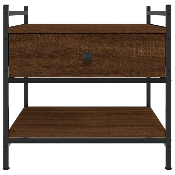 Table basse chêne marron 50x50x50 cm bois d'ingénierie – Image 4