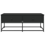 Table basse noir 100x51x40 cm bois d'ingénierie – Image 4