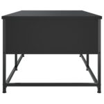 Table basse noir 100x51x40 cm bois d'ingénierie – Image 5