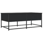 Table basse noir 100x51x40 cm bois d'ingénierie – Image 6