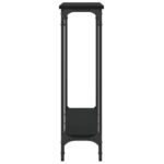 Table console noir 100x22,5x75 cm bois d'ingénierie – Image 3