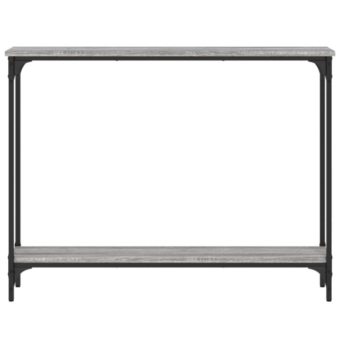Table console sonoma gris 100x22,5x75 cm bois d'ingénierie – Image 2