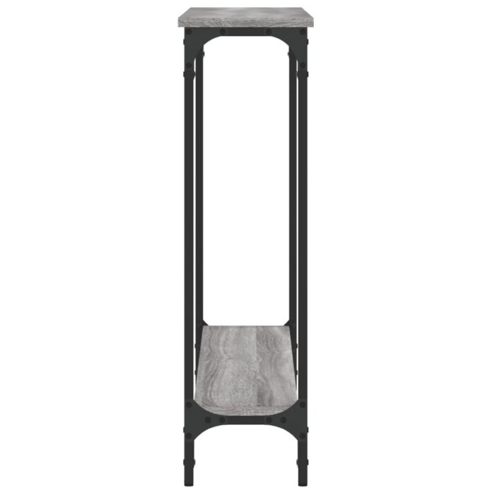 Table console sonoma gris 100x22,5x75 cm bois d'ingénierie – Image 3