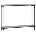 Table console sonoma gris 100x22,5x75 cm bois d'ingénierie – Image 4