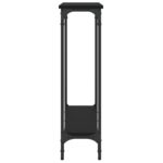 Table console noir 75x22,5x75 cm bois d'ingénierie – Image 3