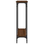 Table console chêne marron 75x22,5x75 cm bois d'ingénierie – Image 3