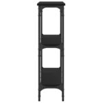 Table console noir 100x22,5x75 cm bois d'ingénierie – Image 3