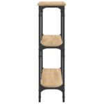 Table console chêne sonoma 100x22,5x75 cm bois d'ingénierie – Image 3