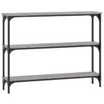 Table console sonoma gris 100x22,5x75 cm bois d'ingénierie – Image 4