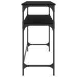 Table console noir 100x35,5x75 cm bois d'ingénierie – Image 3