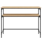 Table console chêne sonoma 100x35,5x75 cm bois d'ingénierie – Image 2