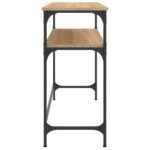 Table console chêne sonoma 100x35,5x75 cm bois d'ingénierie – Image 3