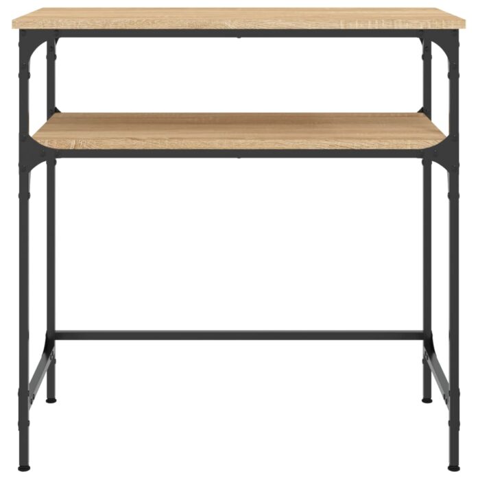 Table console chêne sonoma 75x35,5x75 cm bois d'ingénierie – Image 2