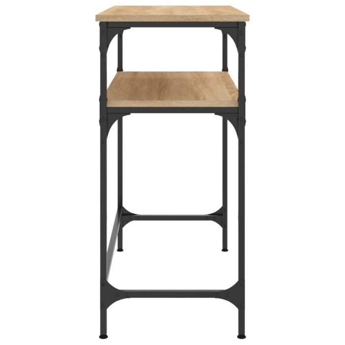 Table console chêne sonoma 75x35,5x75 cm bois d'ingénierie – Image 3