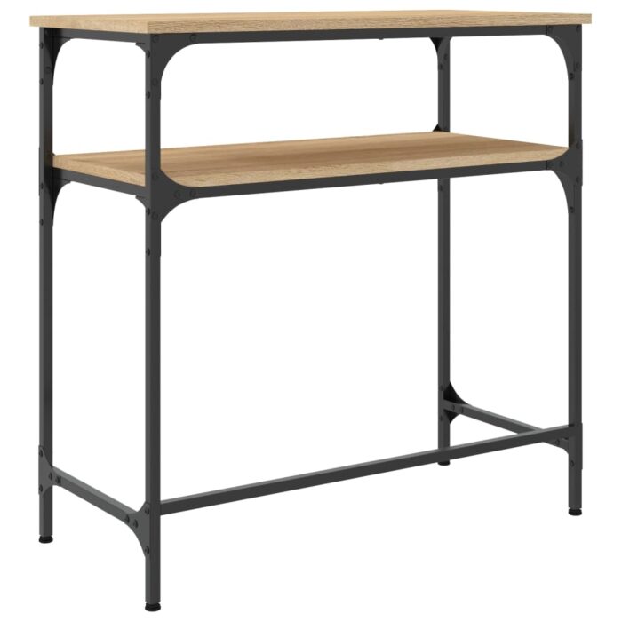 Table console chêne sonoma 75x35,5x75 cm bois d'ingénierie – Image 4