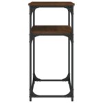 Table console chêne marron 100x35,5x75 cm bois d'ingénierie – Image 3