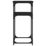 Table console noir 75x35,5x75 cm bois d'ingénierie – Image 3