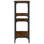 Table console chêne marron 80x29x75 cm Bois d'ingénierie – Image 3