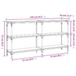 Table console chêne marron 150x29x75 cm bois d'ingénierie – Image 7