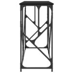 Table console noir 100x40x80 cm bois d'ingénierie – Image 3