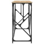 Table console chêne sonoma 100x40x80 cm bois d'ingénierie – Image 3