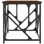 Table basse chêne marron 45x45x47,5 cm bois d'ingénierie – Image 3