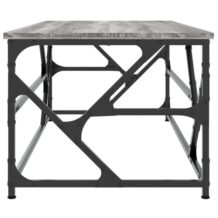 Table basse Sonoma gris 100x50x40 cm Bois d'ingénierie – Image 3