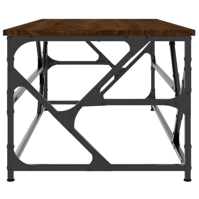 Table basse Chêne marron 100x50x40 cm Bois d'ingénierie – Image 3