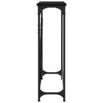 Table console noir 102x22,5x75 cm bois d'ingénierie – Image 3