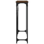 Table console chêne marron 102x22,5x75 cm bois d'ingénierie – Image 3