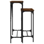 Tables console 2 pcs chêne fumé bois d'ingénierie – Image 3