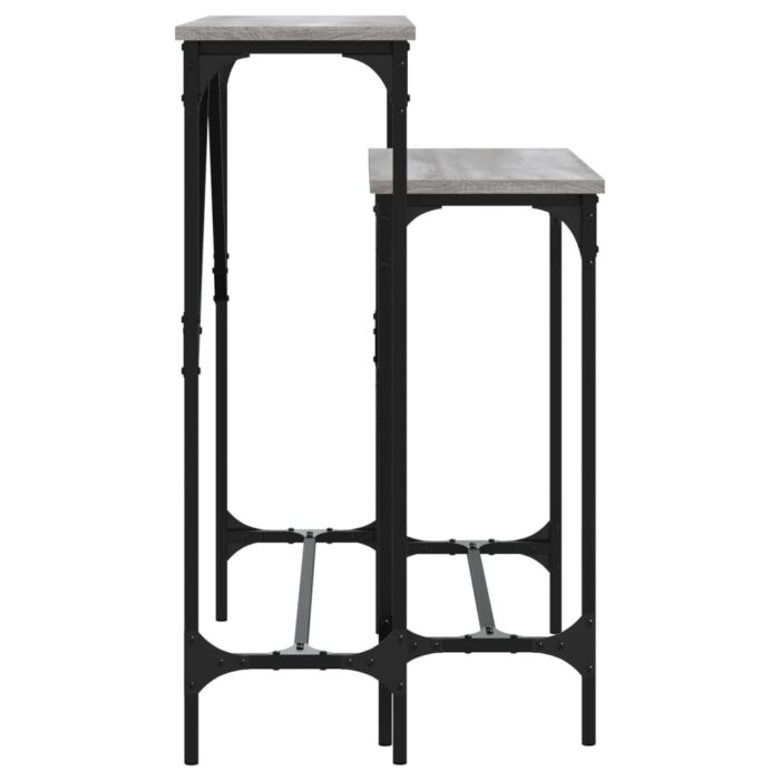 Tables console 2 pcs sonoma gris bois d'ingénierie – Image 3