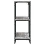 Table console sonoma gris 102x35x90 cm bois d'ingénierie – Image 3
